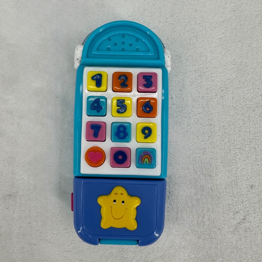 Care Bears Electronic Toy Flip Phone Vintage 2004 Retro Share Bear- WORKS GREAT!